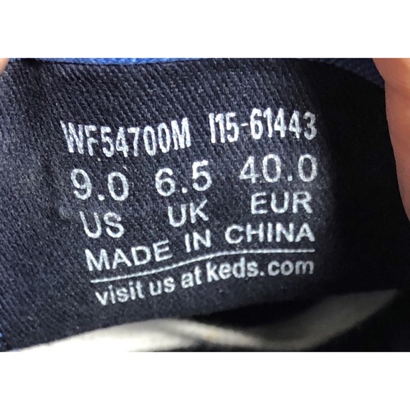 Keds Platform Blue Polka Dot Low Top Lace up - Picture 7 of 7